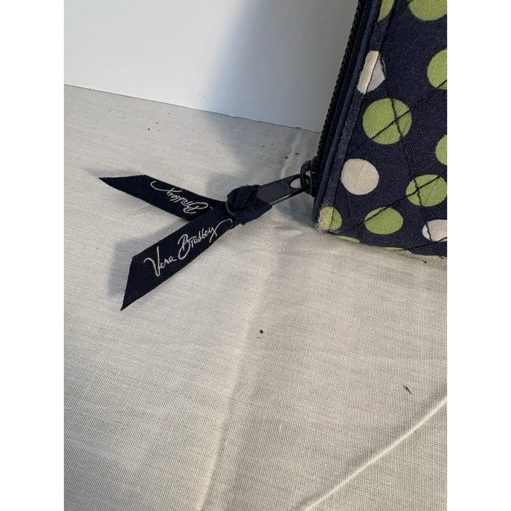 Vera Bradley Blue Green White Dot Women Wallet